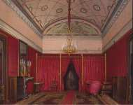 Hau Edward Petrovich Interiors of the Winter Palace. The First Reserved Apartment. The Dressing Room of Grand Princess Maria Nikolayevna - Hermitage